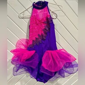 Weissman’s Pink/Purple Tutu Leotard Dance Costume - Girls Medium Adult